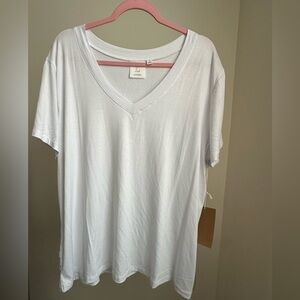 White V-Neck T-Shirt